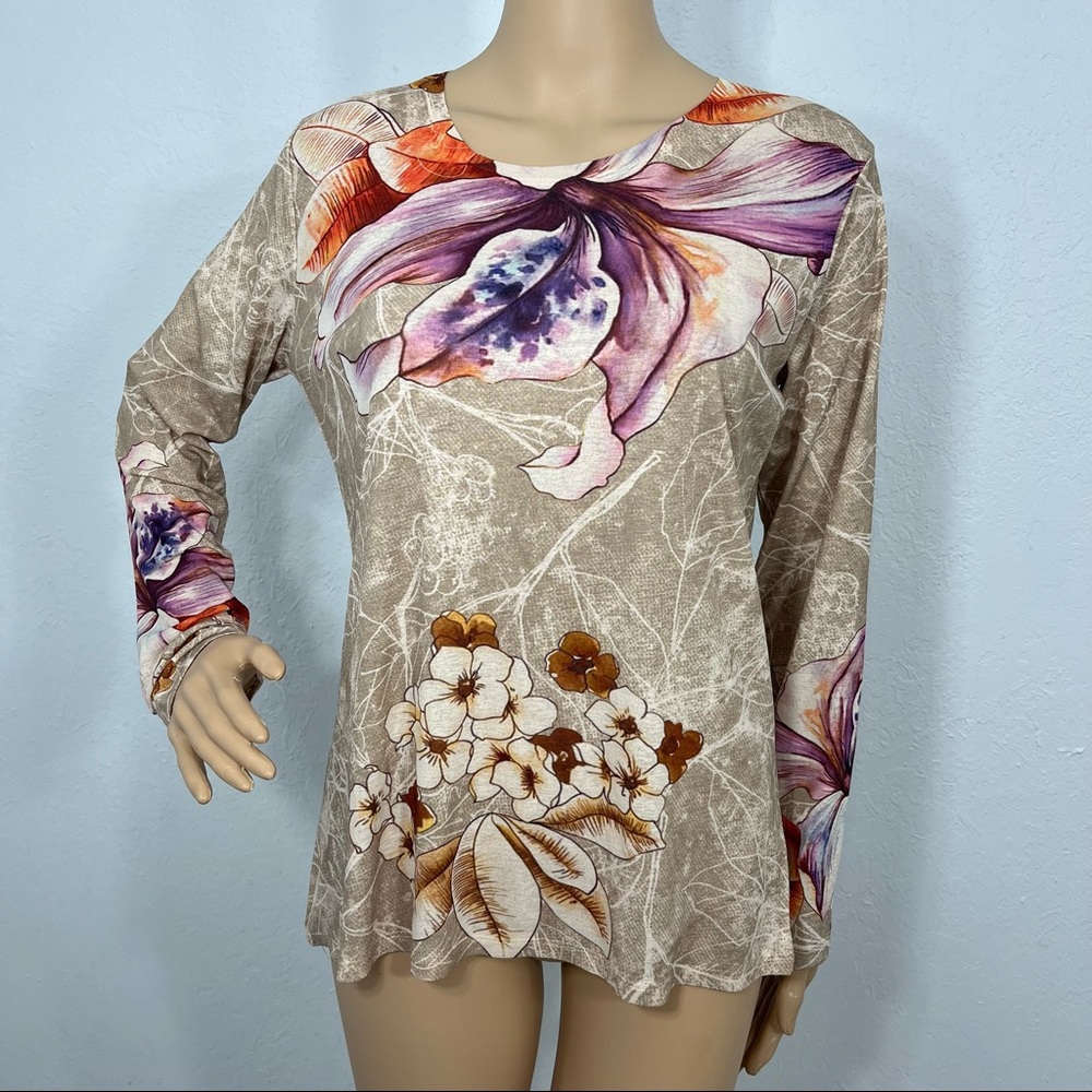 Love Moschino Watercolor Floral Blouse